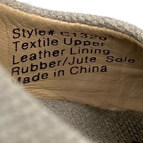 J. Crew Neutral Jute Wedges Gray and Tan Size 8 - Picture 10 of 10